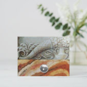 白色宝石を有する灰色の茶色のコルヌコピア シーズンポストカード (スタンド正面)