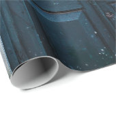 白色建物の青木製ドアパネル ラッピングペーパー (ロールコーナー)