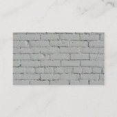 白色彩の鮮やかレンガ壁 名刺 (正面)