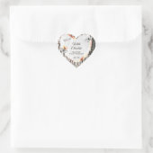 白色木製品ラベルバラ金ゴールド枠蝶 ハートシール (バッグ)