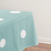 白色水玉模様卵殻ブルー幾何学模様 テーブルクロス (インサイチュ)