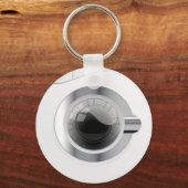 白色洗濯機 キーホルダー (正面)