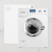 白色洗濯機 ポストカード (正面/裏面)