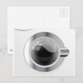白色洗濯機 ポストカード (正面/裏面)