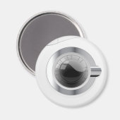 白色洗濯機 マグネット (正面/裏面)