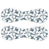 白色熱帯ストライプのフローラ ソフトボール (パネル)