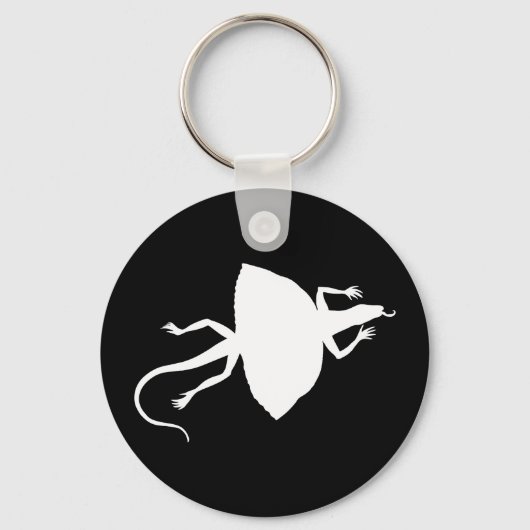 白色爬虫類 キーホルダー (正面)