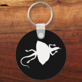 白色爬虫類 キーホルダー (正面)