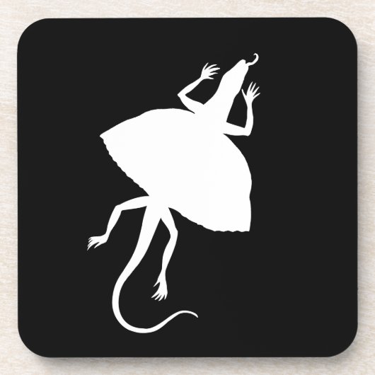 白色爬虫類 コースター (正面)