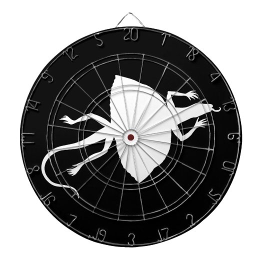 白色爬虫類 ダーツボード (正面)