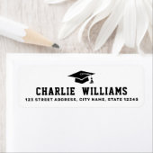 白色目盛りキャップ差出人住所 ラベル (インサイチュ)