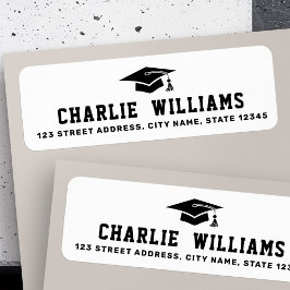 白色目盛りキャップ差出人住所 ラベル