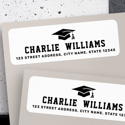 白色目盛りキャップ差出人住所 ラベル