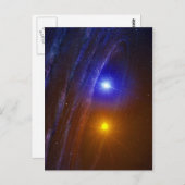 白色矮星と新星星 ポストカード (正面/裏面)