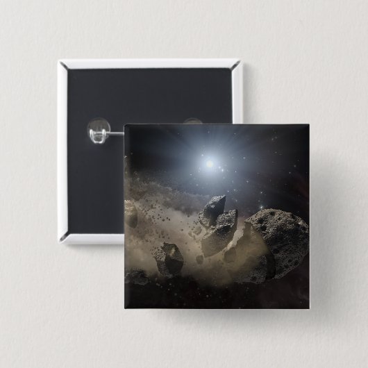 白色矮星 缶バッジ (正面&裏面)