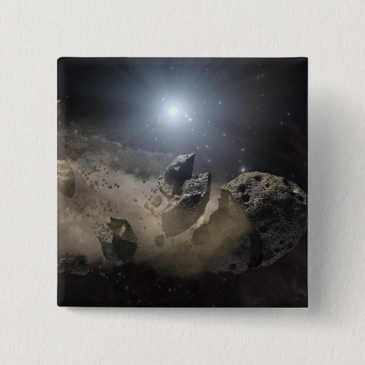 白色矮星 缶バッジ (正面)