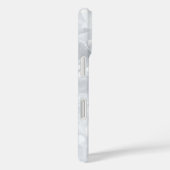 白色結晶グリッターストライプ名前をカスタムする Case-Mate iPhoneケース (裏面 / 右)
