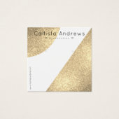 白色金ゴールドグリッター図形ハートイヤリングディスプレイ (正面)