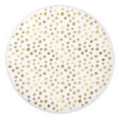 白色金ゴールドスポットカスタム セラミックノブ (正面)