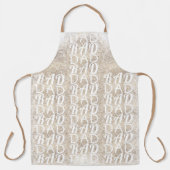 白色金ゴールドフェスティバル |素晴らしいパパ |父の日のエプロン エプロン (正面)