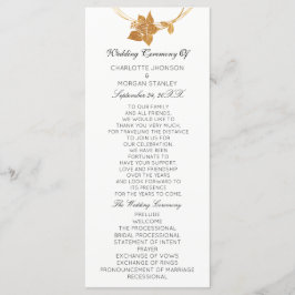 白色金ゴールドフローライベント結婚式 プログラム公式1 プログラム