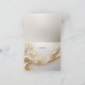 白色金ゴールドフローラサンキューカード サンキューカード (内部)