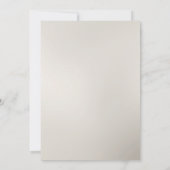 白色金ゴールドフローラブライダルシャワー 招待状 (裏面)