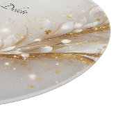 白色金ゴールドフローラ切断板 カッティングボード (角)