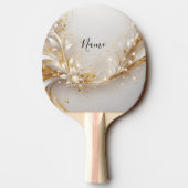 白色金ゴールドフローラ卓球ラケット 卓球ラケット (裏面)