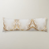 白色金ゴールドフローラ抱き枕 ボディピロー (正面)