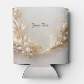 白色金ゴールドフローラ結婚式の引き出物クーラーボックス 缶クーラー (裏面)