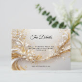 白色金ゴールドフローラ詳細エンクロージャカード エンクロージャーカード (スタンド正面)