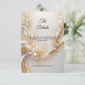 白色金ゴールドフローラ詳細エンクロージャカード エンクロージャーカード (スタンド正面)