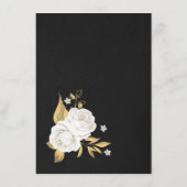 白色金ゴールドフローラ黒詳細エンクロージャカード エンクロージャーカード (裏面)