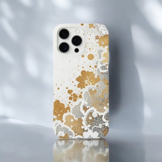 白色金ゴールドフローラ Case-Mate iPhoneケース