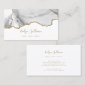 白色金ゴールド農業用名刺 名刺 (正面/裏面)