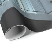 白色金属建物付き白色コンクリート柵 ラッピングペーパー (ロールコーナー)