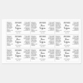 白色防水化粧品ドロッパーボトルラベル ラベル (シート)