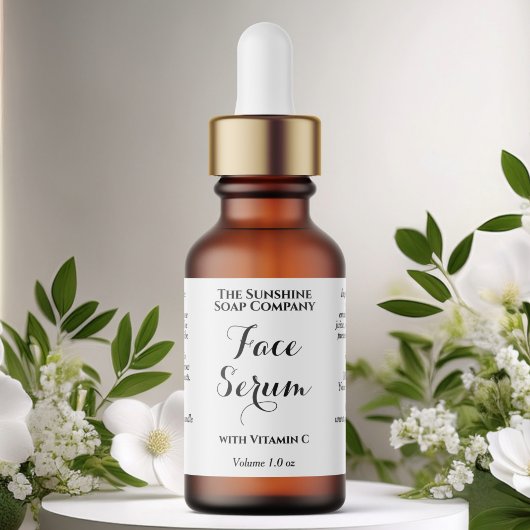 白色防水化粧品ドロッパーボトルラベル ラベル