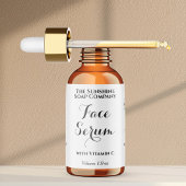 白色防水化粧品ドロッパーボトルラベル ラベル