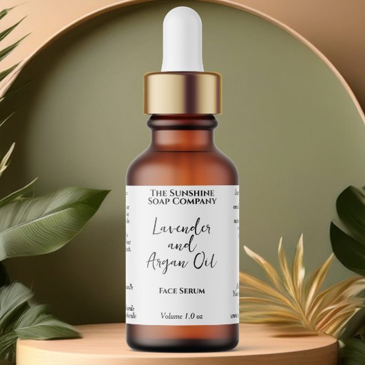 白色防水化粧品ドロッパーボトル ラベル