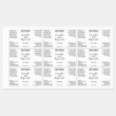 白色防水化粧品ドロッパーボトル ラベル (シート)