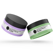 白色防水化粧料瓶ラベル0.75 x 7.5 シール