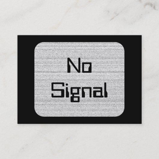 白色雑音。 Snowyの白黒穀物 名刺 (正面)