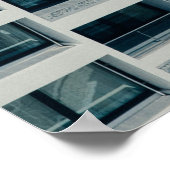 白色高層建物 ポスター (角)