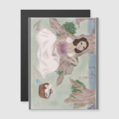 白色魔法ポスターマグネット (正面/裏面)