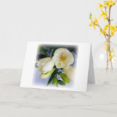 白色黄色斑 カード (黄色い花)