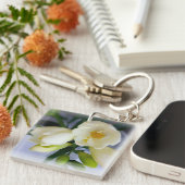 白色黄色斑 キーホルダー (正面右)