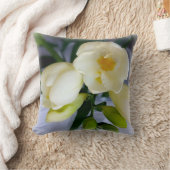 白色黄色斑 クッション (ブランケット)