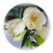 白色黄色斑 セラミックノブ (正面)